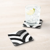 stijlvolle moderne chic chevrons bier onderzetter (Rechterzijde)