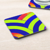 stijlvolle moderne chic chevrons bier onderzetter (Linkerzijde)