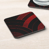 stijlvolle moderne chic chevrons drankjes onderzetter (Linkerzijde)