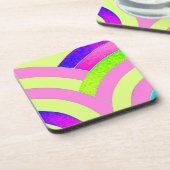stijlvolle moderne chic chevrons drankjes onderzetter (Linkerzijde)