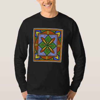 Stijlvolle moderne creatieve kunstwerk optische bl t-shirt