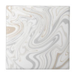 Stijlvolle moderne curven grijze beige witte marme tegeltje<br><div class="desc">Wil je een beetje anders en origineel zijn? Deze moderne faux steen licht grijs wit beige marmer-mimische krommen drukken keramische tegel van de muur is precies wat je nodig hebt. Verkrijgbaar in twee formaten van 4, 25 x 4, 25 en 6 x 6 inch. Niet dat dit een vlakke kleurenafdruk...</div>