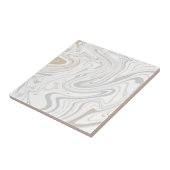 Stijlvolle moderne curven grijze beige witte marme tegeltje (Zijkant)