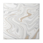 Stijlvolle moderne curven grijze beige witte marme tegeltje<br><div class="desc">Wil je een beetje anders en origineel zijn? Deze moderne faux steen licht grijs wit beige marmer-mimische krommen drukken keramische tegel van de muur is precies wat je nodig hebt. Verkrijgbaar in twee formaten van 4, 25 x 4, 25 en 6 x 6 inch. Niet dat dit een vlakke kleurenafdruk...</div>