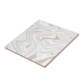 Stijlvolle moderne curven grijze beige witte marme tegeltje (Zijkant)