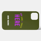 STIJLVOLLE MODERNE CUSTOM ARMY GROEN GEVERIFIEERD Case-Mate iPhone CASE (Achterkant (horizontaal))