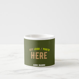 STIJLVOLLE MODERNE CUSTOM ARMY GROEN GEVERIFIEERD ESPRESSO KOP