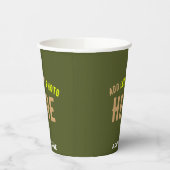 STIJLVOLLE MODERNE CUSTOM ARMY GROEN GEVERIFIEERD  PAPIEREN BEKERS (Links)