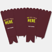 STIJLVOLLE MODERNE CUSTOM BROWN MERK POPCORN BEDANKDOOSJES (Ongevouwen)