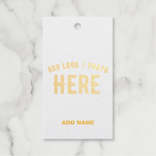STIJLVOLLE MODERNE CUSTOM BRUIN GEVERIFIEERD MERK  CADEAULABELS (Voorkant)