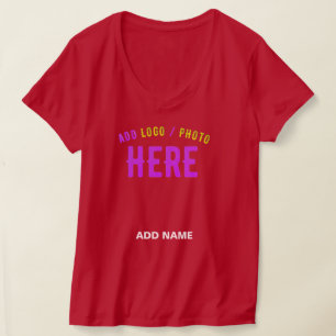 STIJLVOLLE MODERNE CUSTOM DEEP RED GEVERIFIEERD BR T-SHIRT