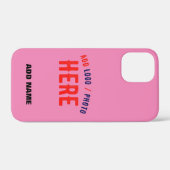 STIJLVOLLE MODERNE CUSTOM HOT PINK GEVERIFIEERD BR Case-Mate iPhone CASE (Achterkant (horizontaal))
