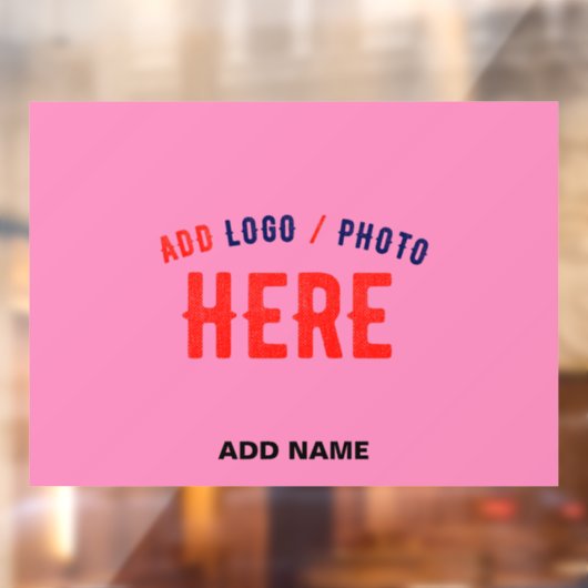 STIJLVOLLE MODERNE CUSTOM HOT PINK GEVERIFIEERD ME RAAMSTICKER (Vel 2)