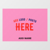 STIJLVOLLE MODERNE CUSTOM HOT PINK GEVERIFIEERD ME RAAMSTICKER (Vel)