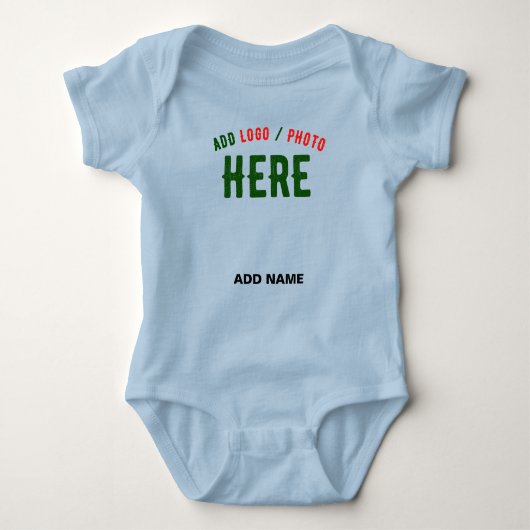 STIJLVOLLE MODERNE CUSTOM LICHTBLAUW GEVERIFIEERD ROMPER (Voorkant)