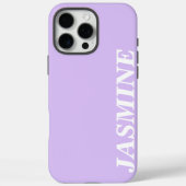 STIJLVOLLE MODERNE CUSTOM NAAM SOLID LAVENDEL KLEU Case-Mate iPhone CASE (Achterkant)