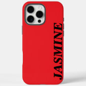 STIJLVOLLE MODERNE CUSTOM NAME SOLID KLASSIEKE ROD Case-Mate iPhone CASE (Achterkant)