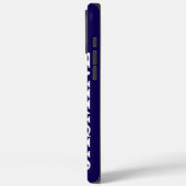 STIJLVOLLE MODERNE CUSTOM NAME SOLID ROYAL BLUE KL Case-Mate iPhone CASE (Achterkant / Links)