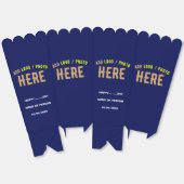 STIJLVOLLE MODERNE CUSTOM NAVY BLUE BRANDED POPCOR BEDANKDOOSJES (Ongevouwen)