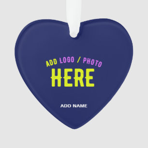 STIJLVOLLE MODERNE CUSTOM NAVY BLUE GEVERIFIEERD B ORNAMENT