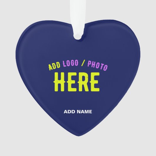 STIJLVOLLE MODERNE CUSTOM NAVY BLUE GEVERIFIEERD B ORNAMENT (voorkant)