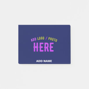 STIJLVOLLE MODERNE CUSTOM NAVY BLUE GEVERIFIEERD B POST-IT® NOTES