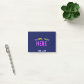 STIJLVOLLE MODERNE CUSTOM NAVY BLUE GEVERIFIEERD B POST-IT® NOTES (Kantoor)