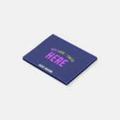 STIJLVOLLE MODERNE CUSTOM NAVY BLUE GEVERIFIEERD B POST-IT® NOTES (Schuin)