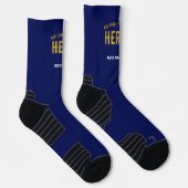 STIJLVOLLE MODERNE CUSTOM NAVY BLUE GEVERIFIEERD B SOKKEN (Rechts)