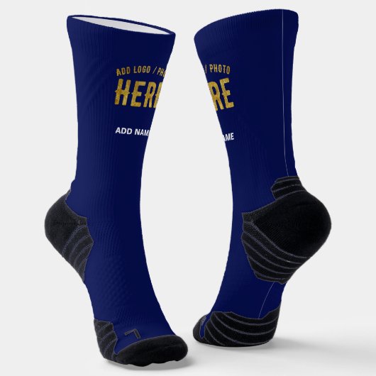 STIJLVOLLE MODERNE CUSTOM NAVY BLUE GEVERIFIEERD B SOKKEN (Gebogen)