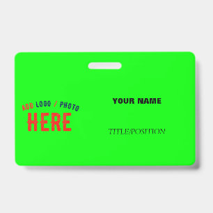 STIJLVOLLE MODERNE CUSTOM NEON GROEN GEVERIFIEERD BADGE