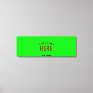 STIJLVOLLE MODERNE CUSTOM NEON GROEN GEVERIFIEERD  CANVAS AFDRUK