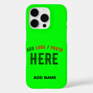 STIJLVOLLE MODERNE CUSTOM NEON GROEN GEVERIFIEERD iPhone 16 PRO HOESJE