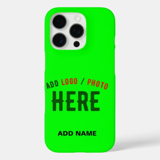 STIJLVOLLE MODERNE CUSTOM NEON GROEN GEVERIFIEERD Case-Mate iPhone CASE (Achterkant)