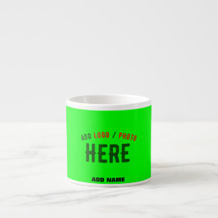 STIJLVOLLE MODERNE CUSTOM NEON GROEN GEVERIFIEERD ESPRESSO KOP