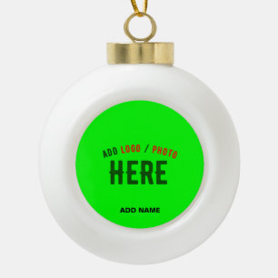 STIJLVOLLE MODERNE CUSTOM NEON GROEN GEVERIFIEERD  KERAMISCHE BAL ORNAMENT
