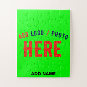 STIJLVOLLE MODERNE CUSTOM NEON GROEN GEVERIFIEERD  LEGPUZZEL