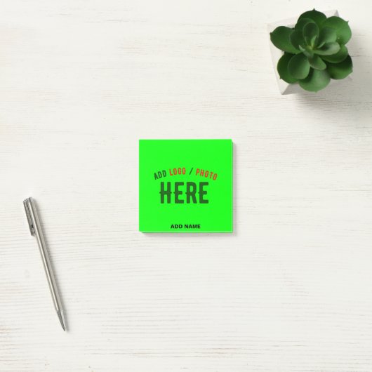 STIJLVOLLE MODERNE CUSTOM NEON GROEN GEVERIFIEERD  POST-IT® NOTES (Kantoor)
