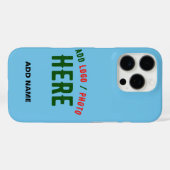 STIJLVOLLE MODERNE CUSTOM SWAG SKY BLUE GEVERIFIEE Case-Mate iPhone CASE (Achterkant (horizontaal))