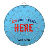 STIJLVOLLE MODERNE CUSTOM SWAG SKY BLUE GEVERIFIEE DARTBORD (Voorkant)
