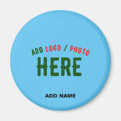 STIJLVOLLE MODERNE CUSTOM SWAG SKY BLUE GEVERIFIEE MAGNEET (Voorkant)