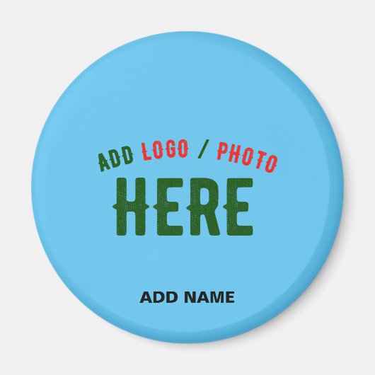 STIJLVOLLE MODERNE CUSTOM SWAG SKY BLUE GEVERIFIEE MAGNEET (Voorkant)