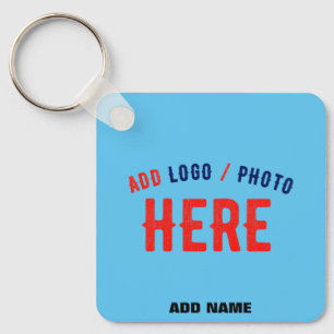 STIJLVOLLE MODERNE CUSTOM SWAG SKY BLUE GEVERIFIEE SLEUTELHANGER