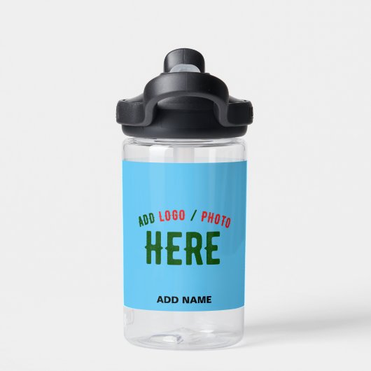 STIJLVOLLE MODERNE CUSTOM SWAG SKY BLUE GEVERIFIEE WATERFLES (Achterkant)