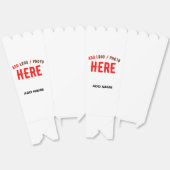 STIJLVOLLE MODERNE CUSTOM WIT GEVERIFIEERD MERK PO BEDANKDOOSJES (Ongevouwen)