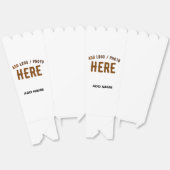 STIJLVOLLE MODERNE CUSTOM WIT GEVERIFIEERD MERK PO BEDANKDOOSJES (Ongevouwen)