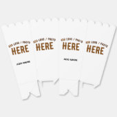 STIJLVOLLE MODERNE CUSTOM WIT GEVERIFIEERD MERK PO BEDANKDOOSJES (Ongevouwen)