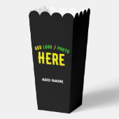 STIJLVOLLE MODERNE CUSTOM ZWART GEVERIFIEERD MERK BEDANKDOOSJES (Achterkant)