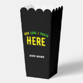 STIJLVOLLE MODERNE CUSTOM ZWART GEVERIFIEERD MERK BEDANKDOOSJES (Voorkant)