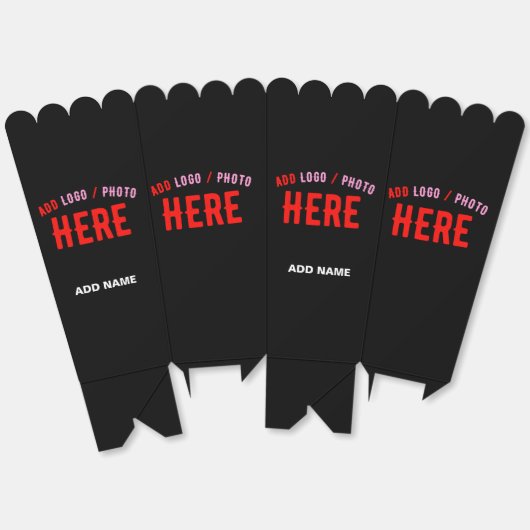 STIJLVOLLE MODERNE CUSTOM ZWART GEVERIFIEERD MERK BEDANKDOOSJES (Ongevouwen)